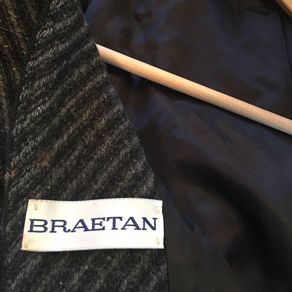 Vintage Assymetrical  Double Breasted  Wool Jacket